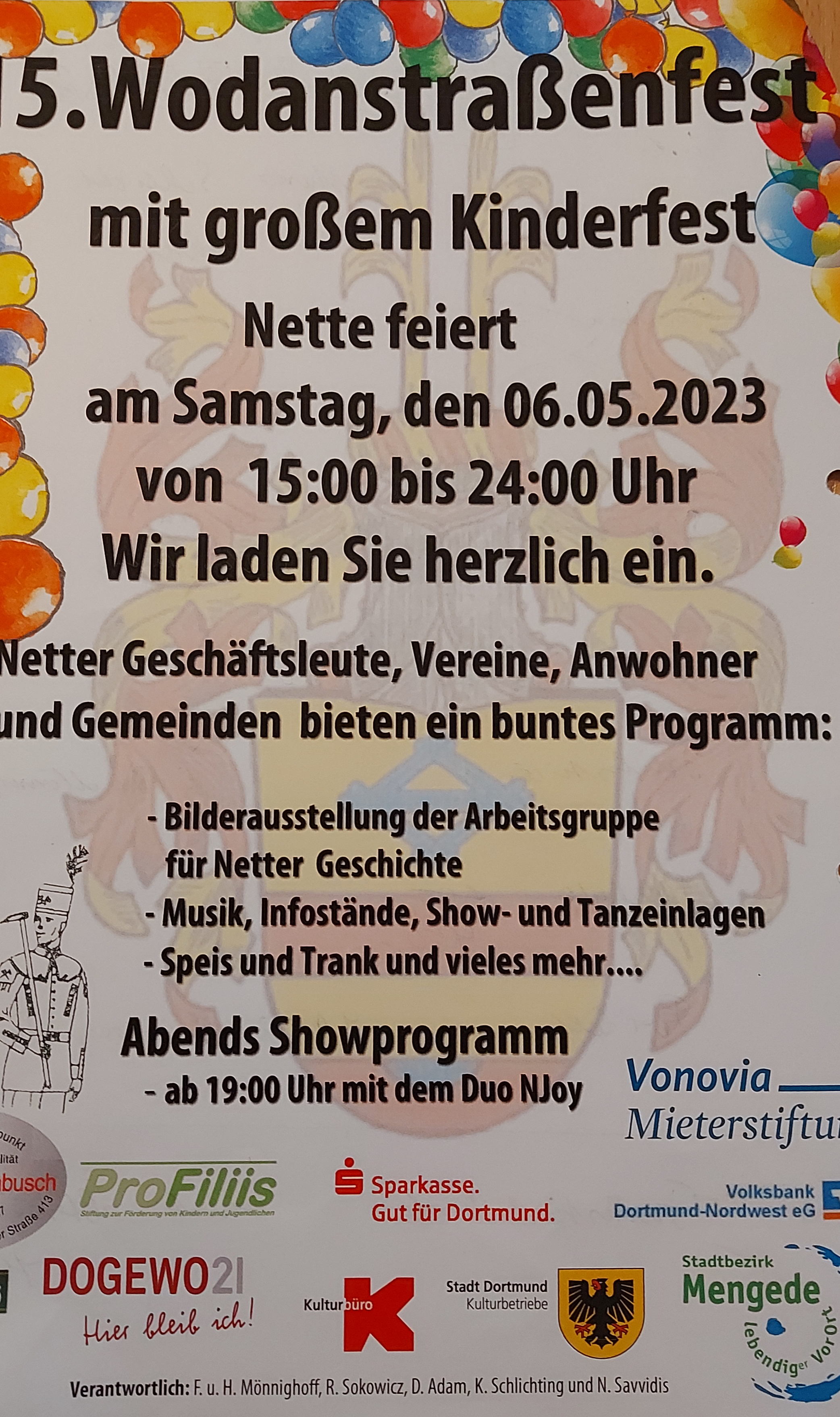 Plakat zum Wodanstraßenfest